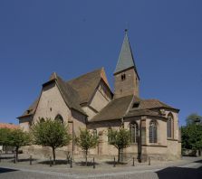 Vue de l‘église Saint Jean de Wissembourg